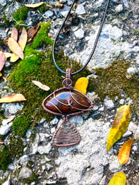 Image 1 of  Brecciated Jasper Mushroom Pendant