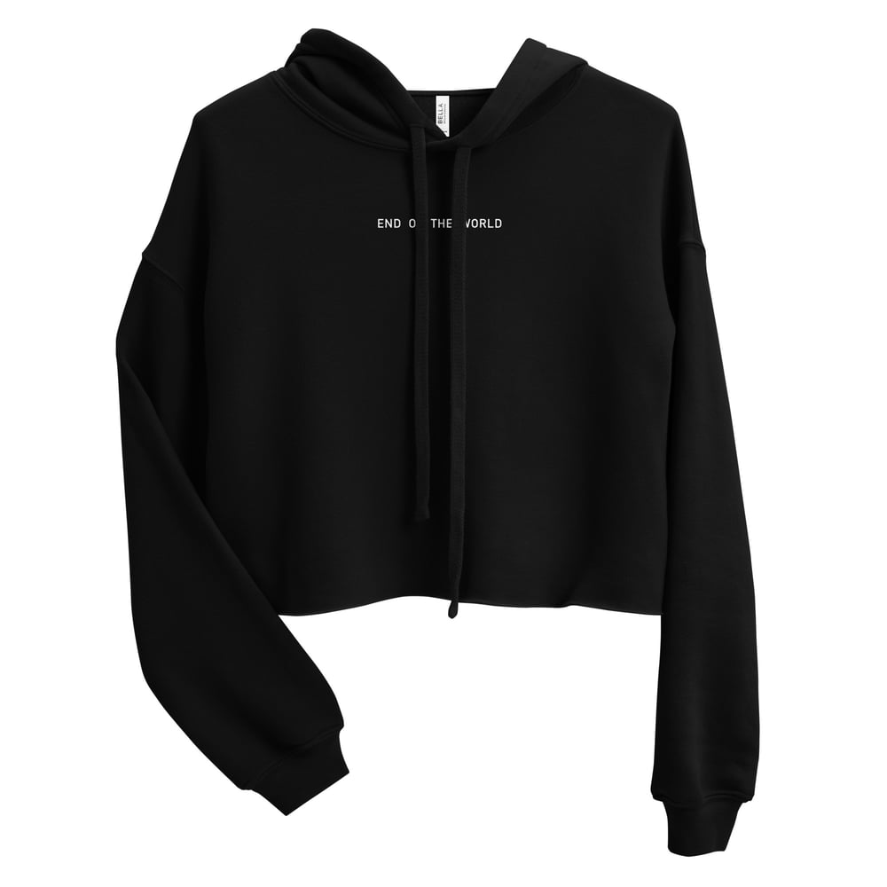 Bolt Back Crop Hoodie