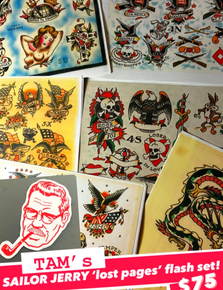 • SAILOR JERRY ‘Lost Pages’ FLASH SET