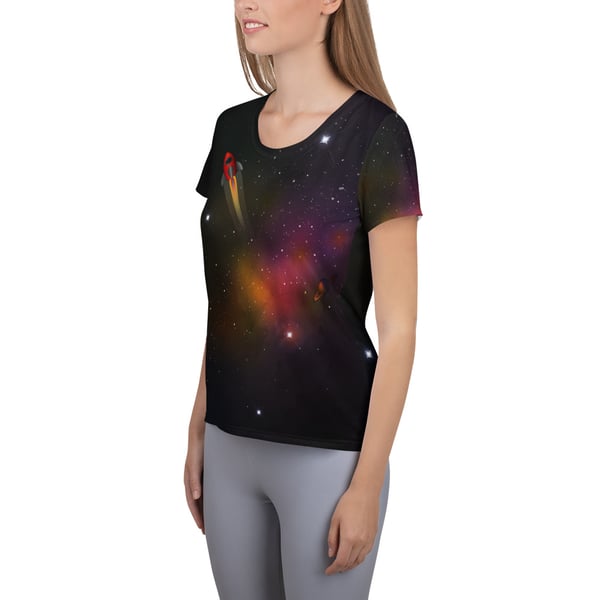 Image of Space Race Fitted Athletic T-shirt