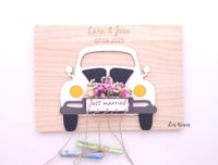 Image 1 of Regalo de Boda Original para Entrega de Dinero  Coche Clásico " Just Married "