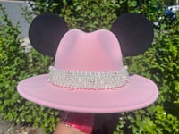 Image 2 of Pink Pearl Panama Hat