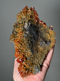 Image 2 of XL SHIMMERY HALLOWEEN ORANGE VANADINITE SPECIMENS FROM MOROCCO