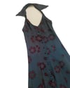 late 1960s Ossie Clark halter maxi dress with Celia Birtwell moss crepe printed fabric