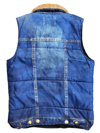 Image 2 of N. Hollywood Trompe L’oeil Denim Vest - M