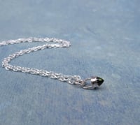 Image 7 of Handmade Sterling Silver Moldavite Bullet Point Pendant