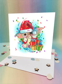 Christmas Gremlin Card