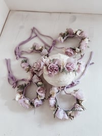 Image 2 of purple peonies halo