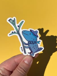 Image 4 of Blue Scarf Goblin Sticker