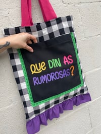 Image 4 of Bolsiña feita a man. RUMOROSAS vichy. Deseño exclusivo!