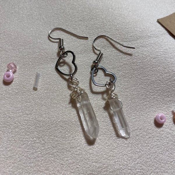 Image of I love crystals earrings!!