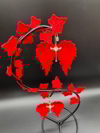Image 2 of Red Angel Wing Ivy Suncatcher