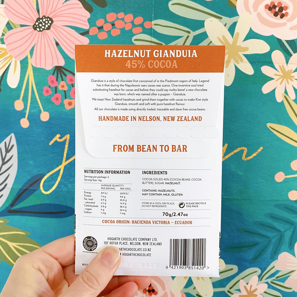 Image of Hogarth Chocolate 45% Cacao Gianduia