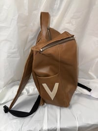 Image 2 of Cowhide Backpack (Brown)