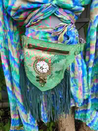 Image 12 of TULUM co ord set FRILL skirt - Green yellow