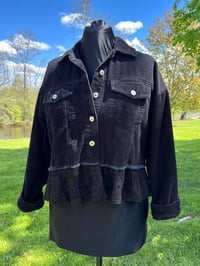 Image 2 of Large Black Corduroy Skull Jacket