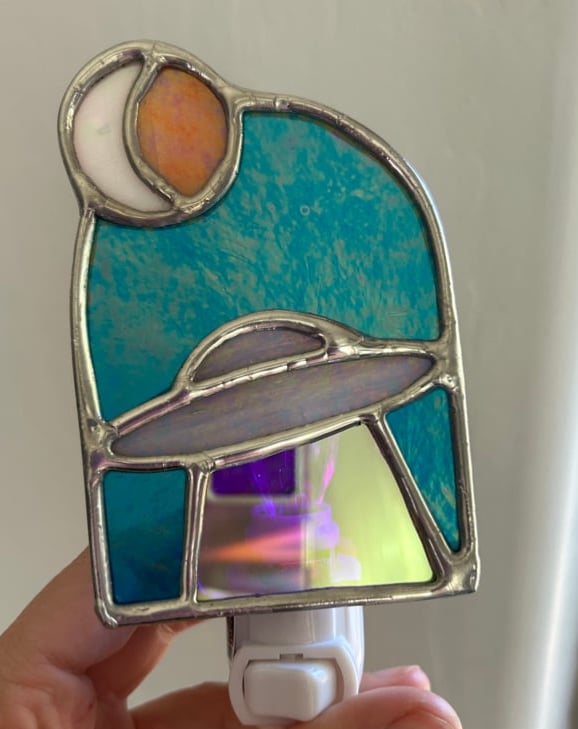 Image of UFO Nightlight (Teal Sky)