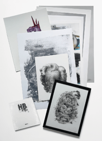 Image 1 of Offre / Kombo HB black trace book, prints & silkscreen prints