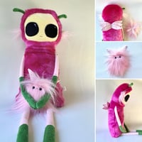 Petal the Calypso Orchid Fairy Guardian SUPER and Calli the fairyfluff finger puppet