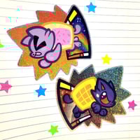 Nyan Cat/Tac Nayn 3" Glitter Stickers