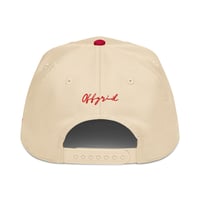 Image 4 of 5-Panel Logo Cap (Red/Cream)