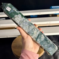 Image 2 of Moss Agate Statement Tower (74A)