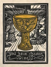 Grail Block Print