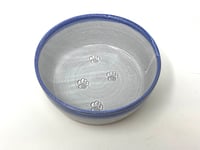 Image 2 of Pet Bowl Large, Blue rim