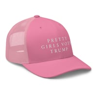 Image 3 of Pretty Girls Vote Trump Pink - Trucker Cap from PatriotsCo.com