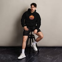 Image 6 of Long Sleeved Oversized Hoodie (Adult M/F) - Classic Jack O Lantern