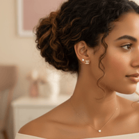 Image 1 of Mini Bling Gold Stub Earrings