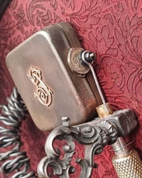 Image 2 of Solid silver "S" monogram tattoo machine