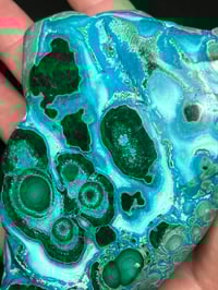 Image 5 of Malachite & Chrysocolla Polished Slab #2414