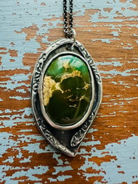 Image 11 of Stone Mountain turquoise pendant necklace