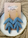 COUNTRY BLUE ALEXA CLAY EARRINGS