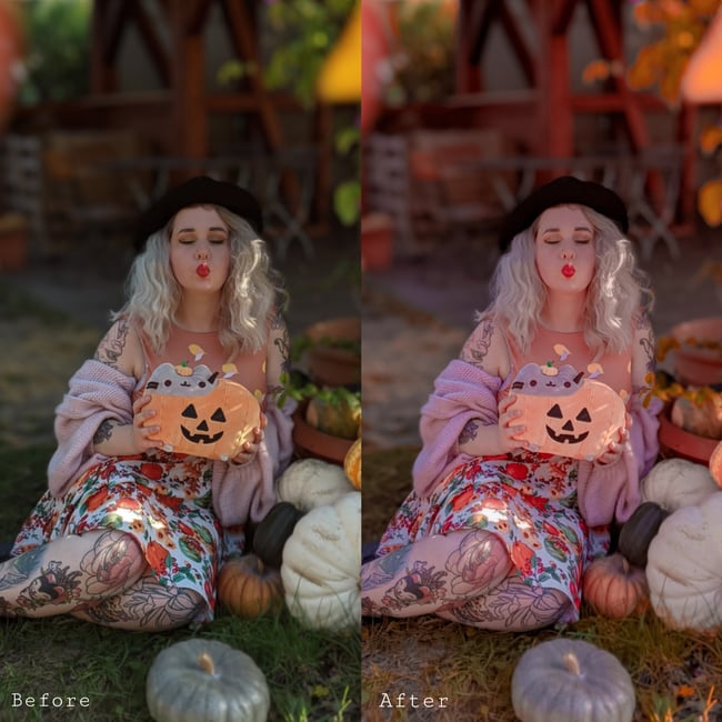 Pumpkin Spice (12 Lightroom Mobile Presets)
