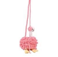 Image 2 of Pink Flamingo Crochet Bag