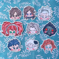 Zero Escape (999, Virtue's Last Reward) cute scribbly chibi matte stickers