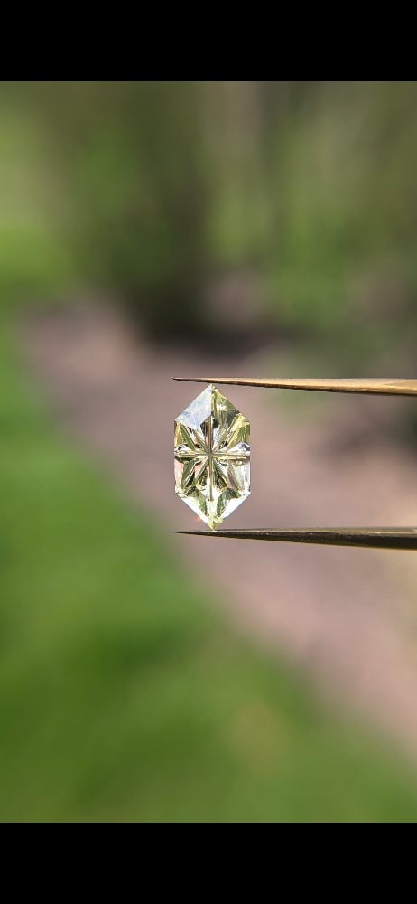 Image of Champagne Sapphire — Dutch Marquise Fantasy Cut