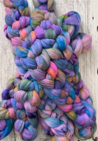 Image 2 of Graffiti (watercolor version), on Super Soft: 80% SW fine Merino, 20% Cashmere