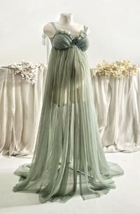 Image 1 of Sage maternity photoshoot tulle dress Marina | size M