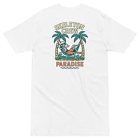 Skeleton Crew Paradise Tee – Tropical Skeleton Hammock Graphic Heavyweight Shirt