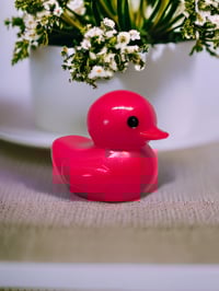 Image 4 of Set of 3 Resin Art OlllllO Ducks Ceramic Coated with Ducking Cards 'The Wyrm' 