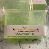 Image 4 of Cucumber Mint Honeybee Glycerin Body Bar