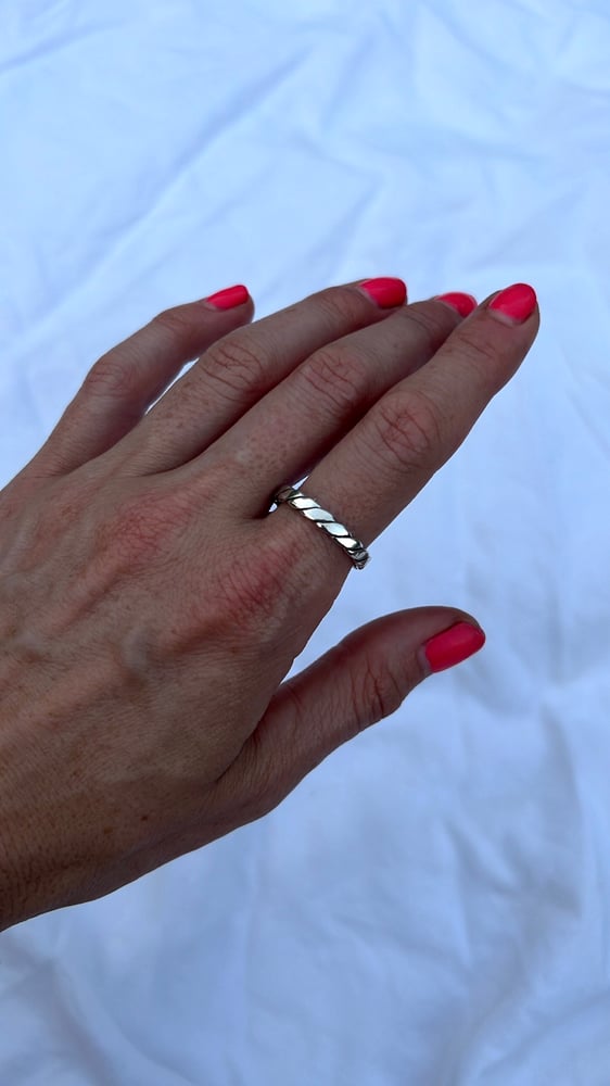 Image of Sterling Silver Rope Ring