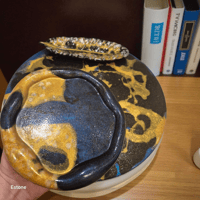 Image 3 of Marble-Stvle Decorative Tray Set | Handcrafted Stone Art Unique Home Decor. 36 cm diameter. 