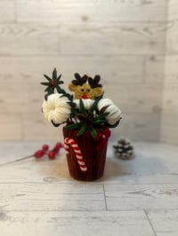 Reindeer & Cotton Bloom Christmas Cup