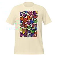 Image 4 of LOVEDCGOGO "LOVE HEARTS CRANK" Unisex T-shirt (see color options)