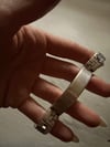 60s sterling silver heavy ID bracelet