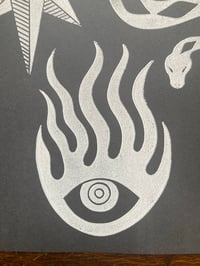 Image 2 of 'Triple Shrine' Blockprint